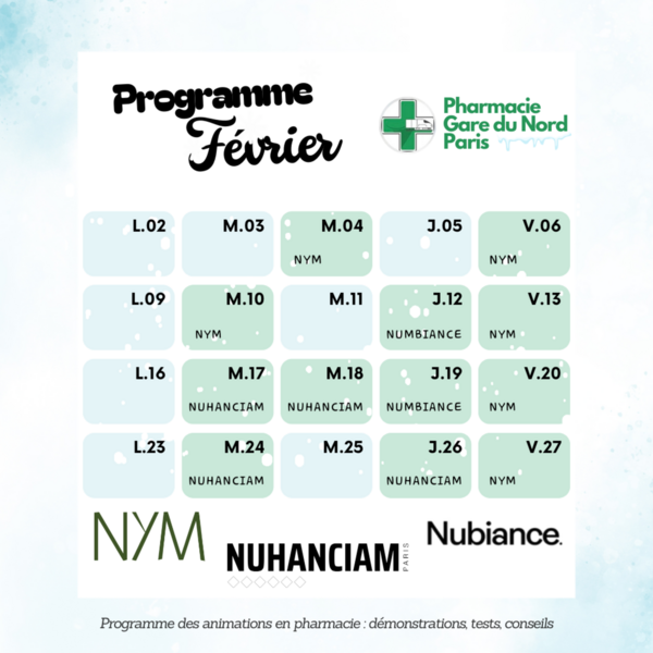 Février en beauté à la pharmacie 